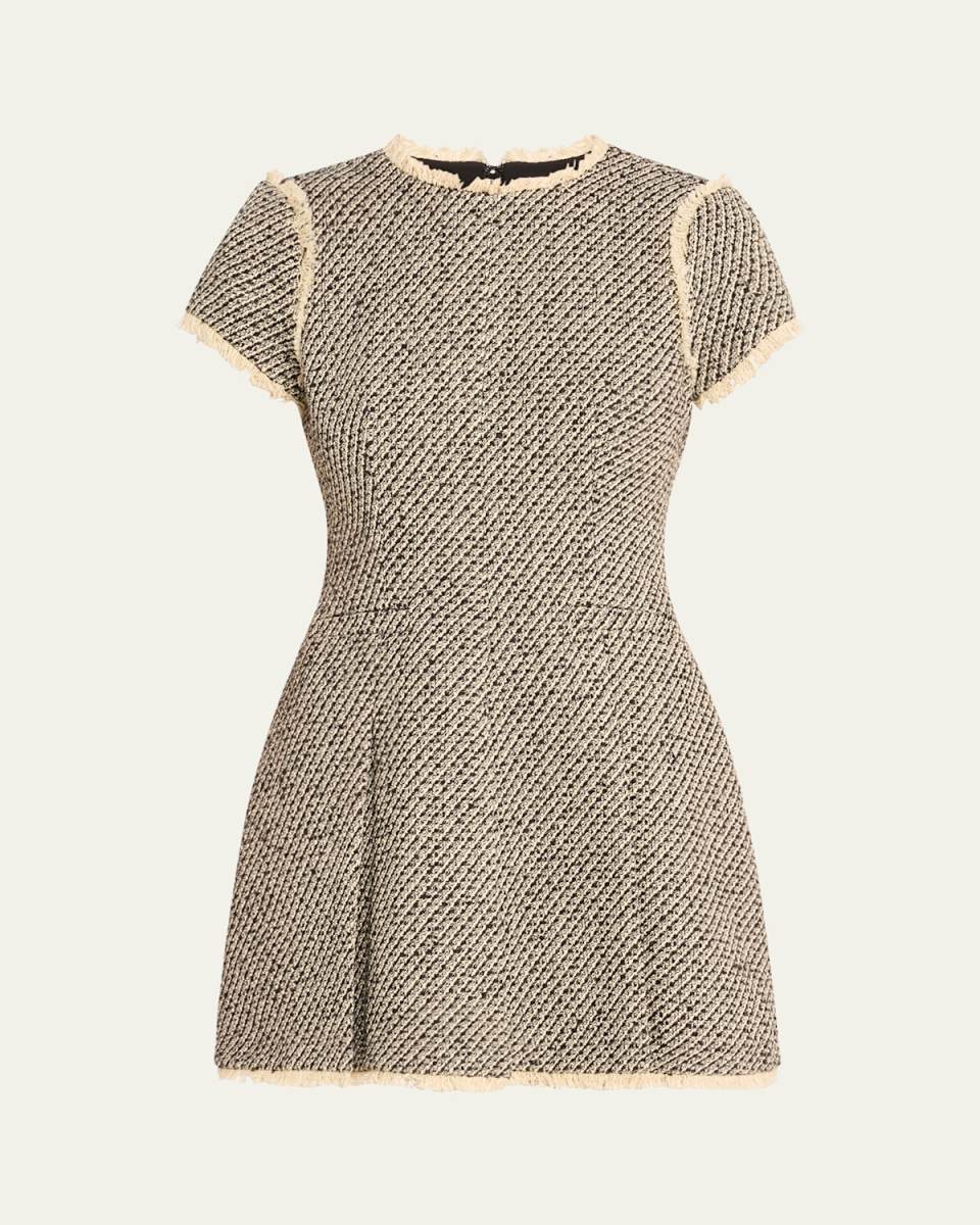 Nova Metallic Tweed Mini Dress